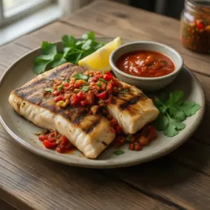 Nationalgericht Liberia: Grilled Fish with Pepper Sauce (Rezept)