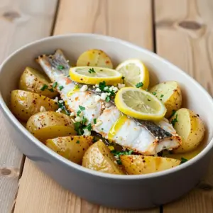 Nationalgericht Libyen: Samak bil Batata (Rezept)