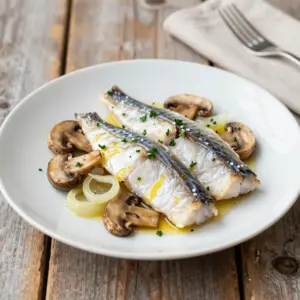 Nationalgericht Litauen: Silkė su grybais (Rezept)
