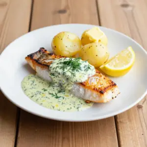 Nationalgericht Luxemburg: Zander an Dillzooss (Rezept)