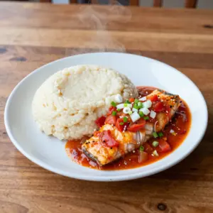Nationalgericht Malawi: Nsima with fish (Rezept)