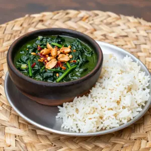 Nationalgericht Mali: Sauce épinards (Rezept)