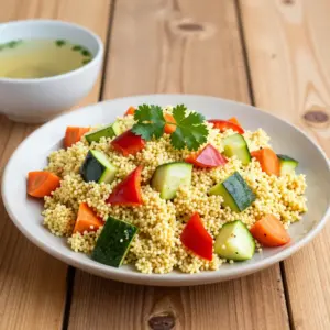 Nationalgericht Mauretanien: Kouskous aux légumes (Rezept)