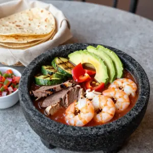 Nationalgericht Mexiko: Molcajete Mixto (Rezept)