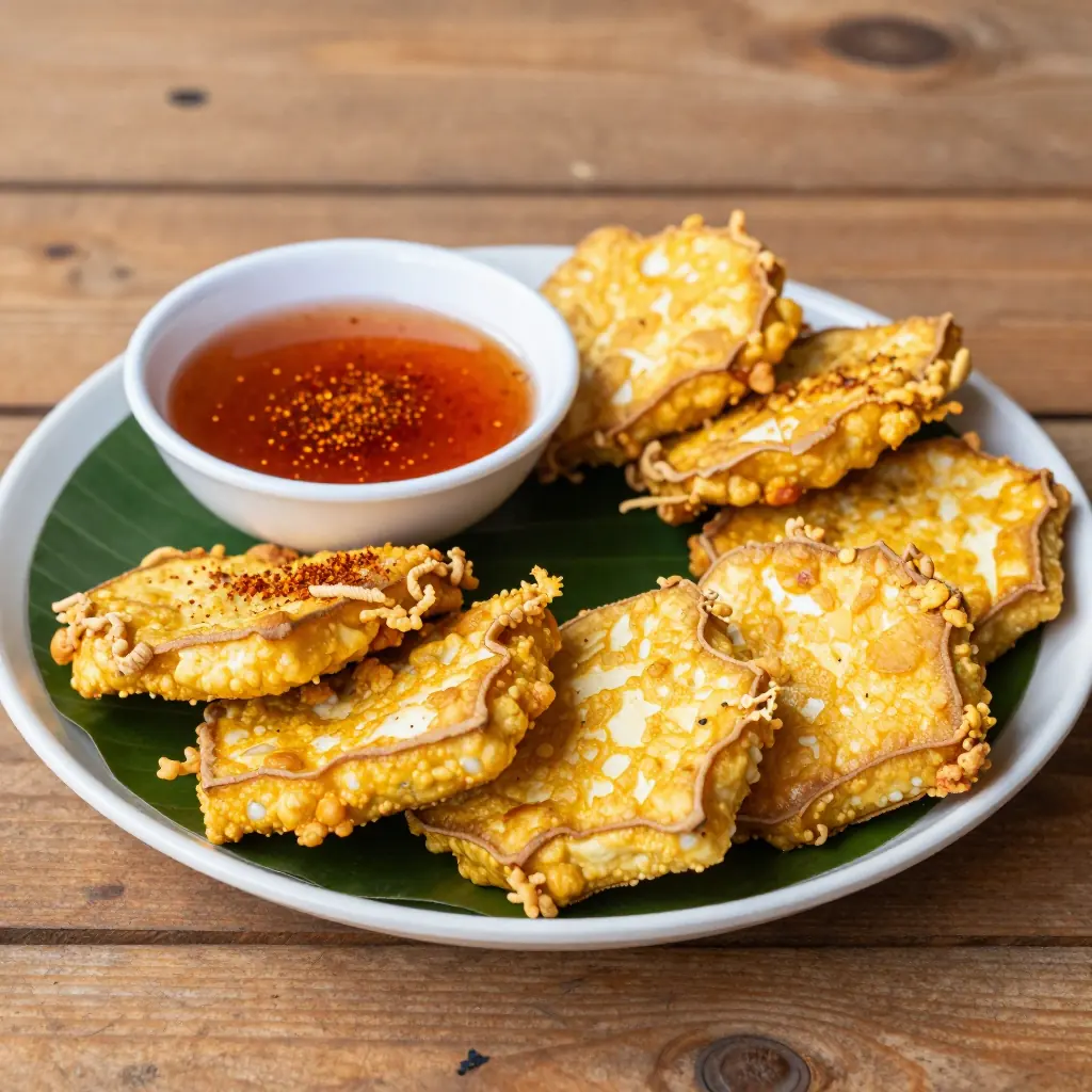 Nationalgericht Myanmar: Crispy Tofu Fritters (Rezept)