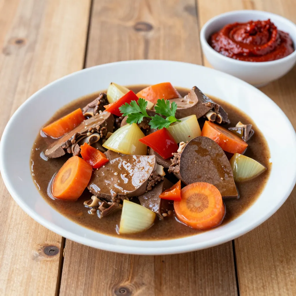 Nationalgericht Namibia: Ox Liver Stew (Rezept)