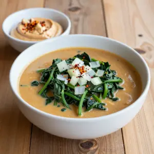 Nationalgericht Namibia: Spinach and Groundnut Stew (Rezept)