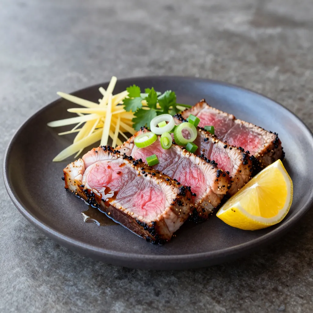 Nationalgericht Nauru: Gebratener Thunfisch mit Sojasauce (Rezept)