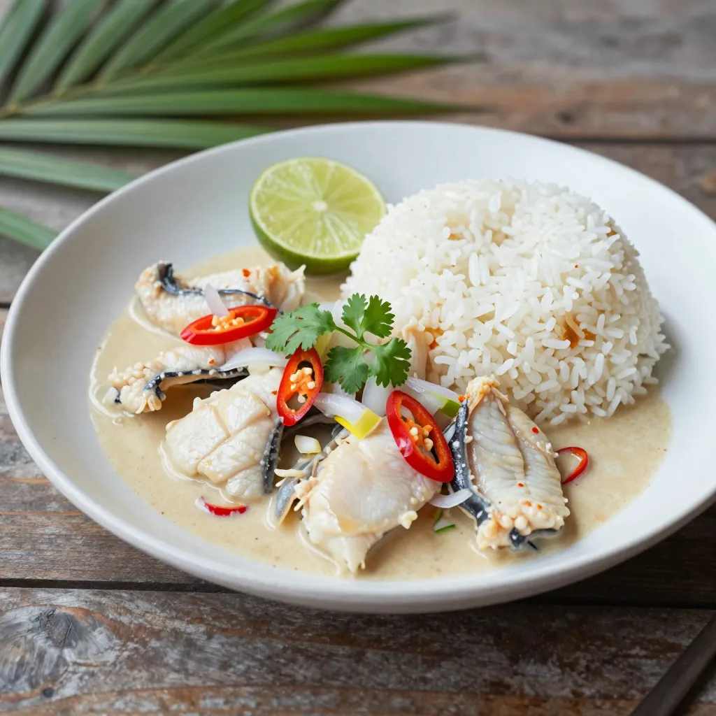 Nationalgericht Nauru: Würziger Kokosfisch (Rezept)