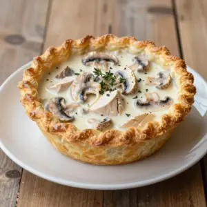 Nationalgericht Neuseeland: Chicken and Mushroom Pie (Rezept)