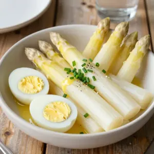 Nationalgericht Niederlande: Asperges Flamande (Rezept)