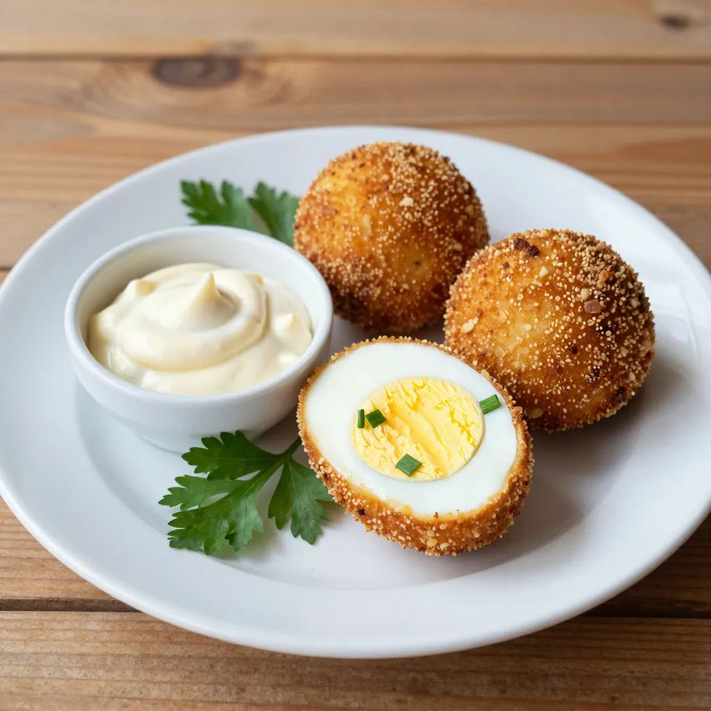 Niederlande: Eierbal (Rezept). 300mm Foto