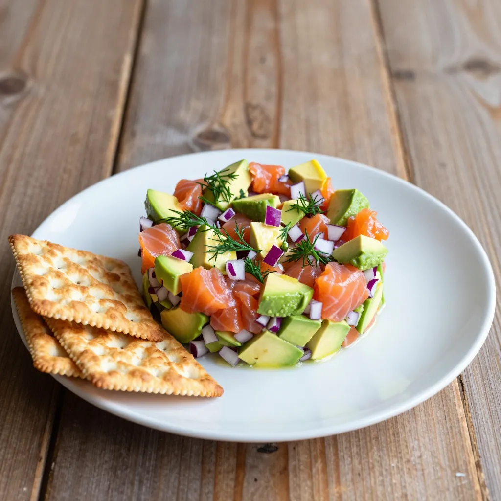 Nationalgericht Niederlande: Gerookte Zalm Tartaar (Rezept)