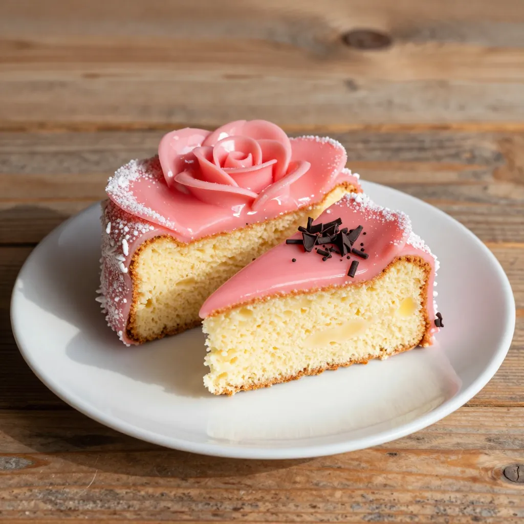 Niederlande: Roze koek (Rezept). 300mm Foto