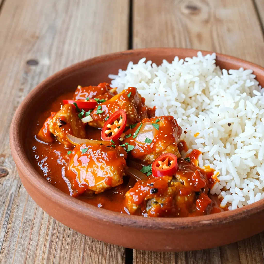 Nationalgericht Nigeria: Spicy Catfish Sauce (Rezept)
