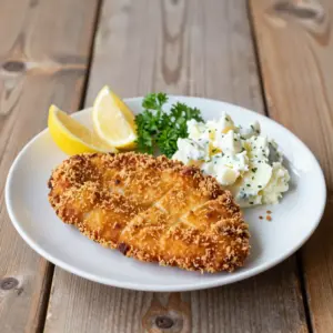 Nationalgericht Österreich: Gebackenes Hühnerfilet (Rezept)