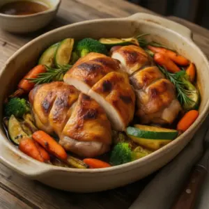 Nationalgericht Österreich: Landhendl mit Gemüse (Rezept)