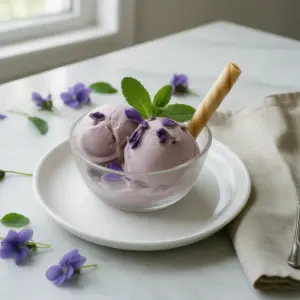 Nationalgericht Österreich: Veilcheneis (Rezept)