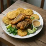 Nationalgericht Panama: Pescado Frito con Patacones (Rezept) Nationalgericht Panama: Pescado Frito con Patacones (Rezept)