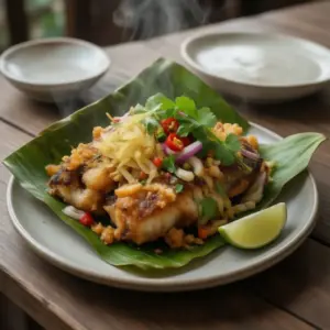 Nationalgericht Papua-Neuguinea: Banana Leaf Baked Fish (Rezept)