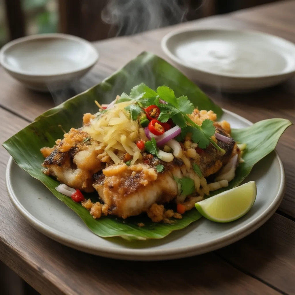 Nationalgericht Papua-Neuguinea: Banana Leaf Baked Fish (Rezept)