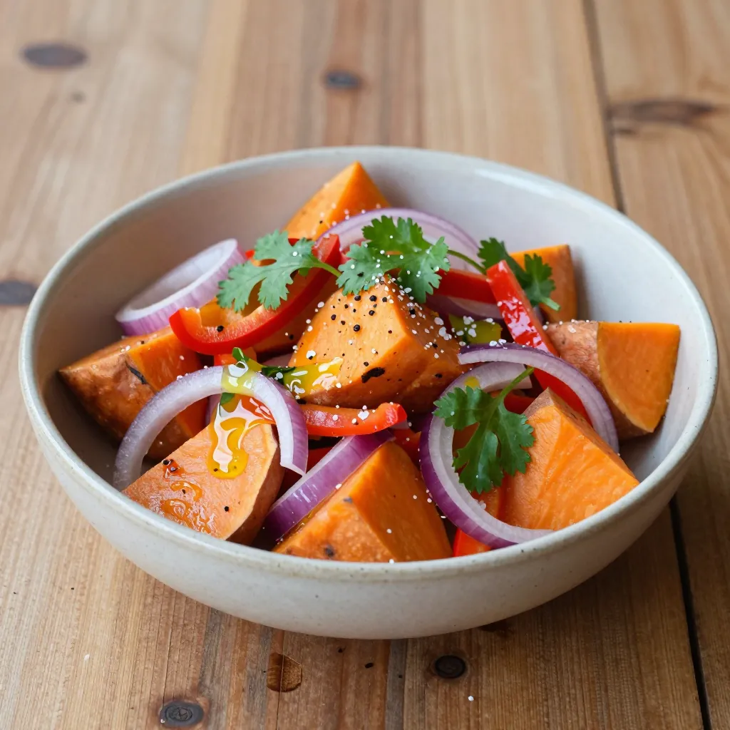 Nationalgericht Papua-Neuguinea: Sweet Potato Salad (Rezept)