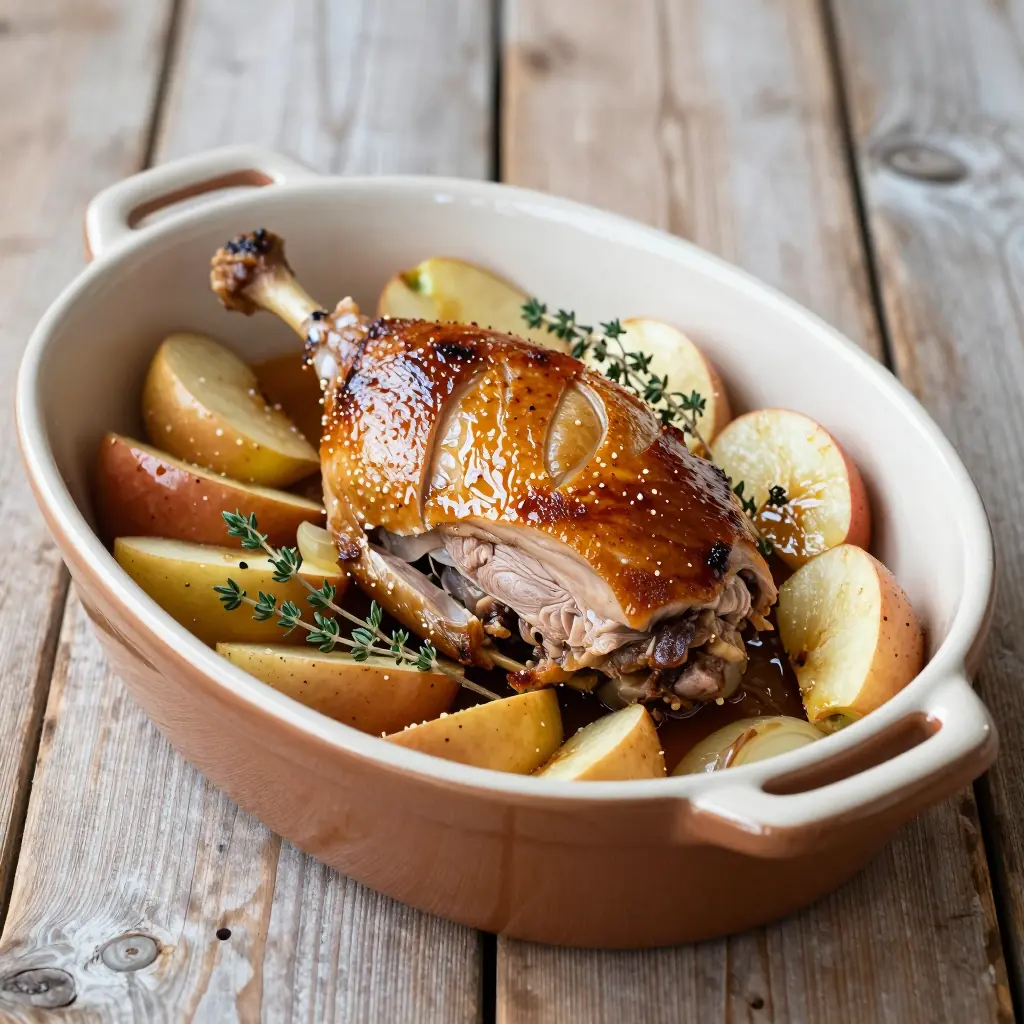 Nationalgericht Polen: Kaczka pieczona z jabłkami (Rezept)