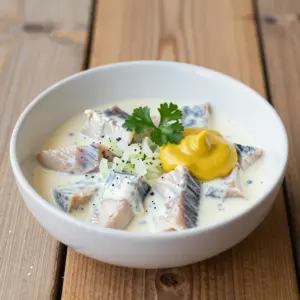 Nationalgericht Polen: Śledzie w śmietanie (Rezept)