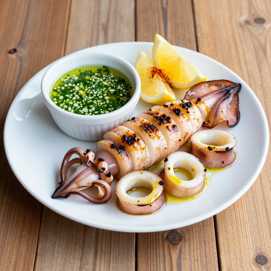 Nationalgericht Portugal: Lulas Grelhadas com Molho Verde (Rezept)