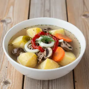 Nationalgericht Russland: Rassolnik S Gribami (Rezept)