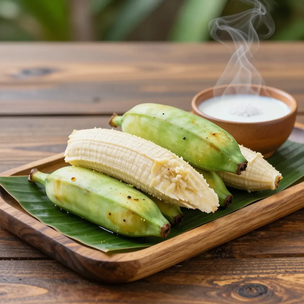 Nationalgericht Samoa: Boiled Green Bananas (Rezept)