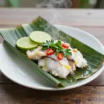 Nationalgericht Samoa: Steamed Fish in Banana Leaves (Rezept) Nationalgericht Samoa: Steamed Fish in Banana Leaves (Rezept)