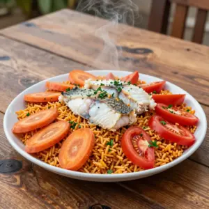 Nationalgericht Senegal: Riz au Poisson (Rezept)