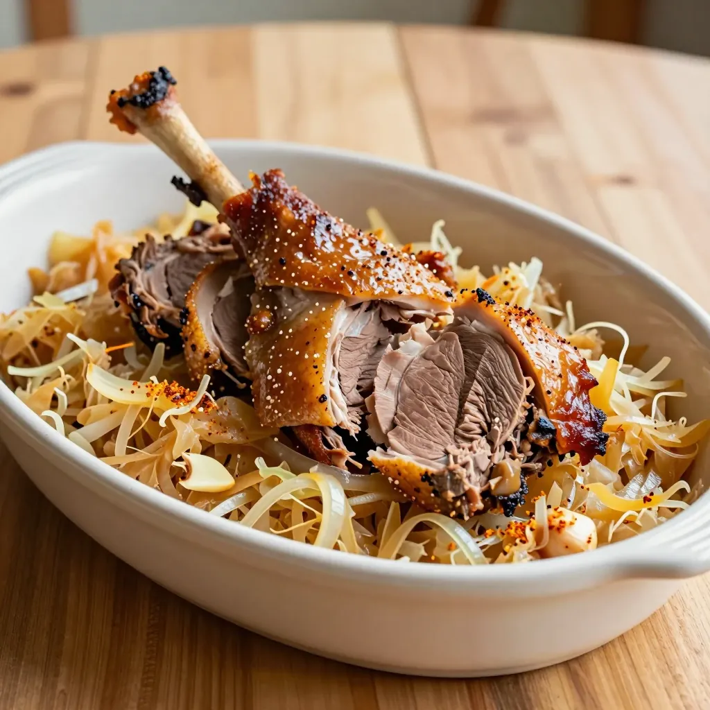 Nationalgericht Serbien: Pečena Patka sa Kiselim Kupusom (Rezept)