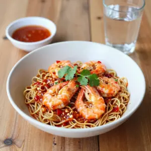 Nationalgericht Singapur: Chilli Prawn Noodles (Rezept)