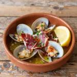 Nationalgericht Spanien: Almejas con Jamón (Rezept) Nationalgericht Spanien: Almejas con Jamón (Rezept)