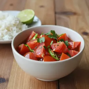 Nationalgericht Sri Lanka: Tomato Sambol (Rezept)
