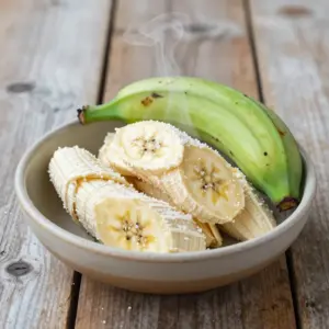 Nationalgericht St. Lucia: Boiled Green Bananas (Rezept)