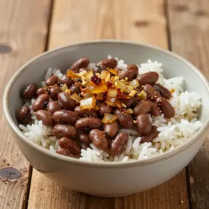Nationalgericht Suriname: Surinaamse Bruine Bonen met Rijst (Rezept)