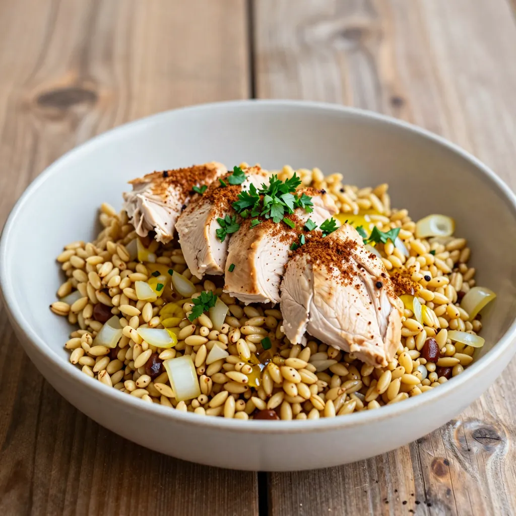 Nationalgericht Syrien: Freekeh mit Huhn (Rezept)