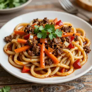 Nationalgericht Tadschikistan: Kovurma Lagman (Rezept)