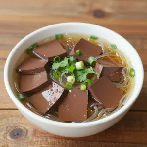 Nationalgericht Taiwan: Duck Blood Vermicelli Soup (Rezept)