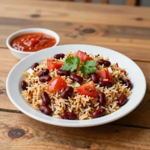 Nationalgericht Tansania: Reis mit Bohnen (Rezept)