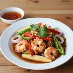 Nationalgericht Thailand: Goong Pad Nam Prik Pao (Rezept) Nationalgericht Thailand: Goong Pad Nam Prik Pao (Rezept)