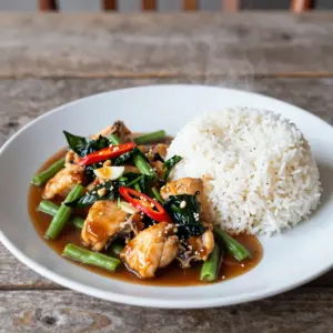 Nationalgericht Thailand: Pad Cha Pla Duk (Rezept)
