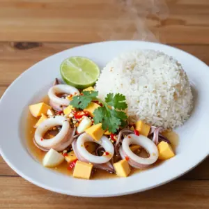 Nationalgericht Thailand: Pla Muek Pad Kai Kem (Rezept)