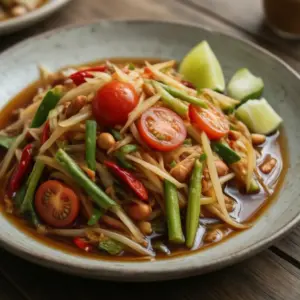 Nationalgericht Thailand: Som Tam Bu Pla Ra (Rezept)