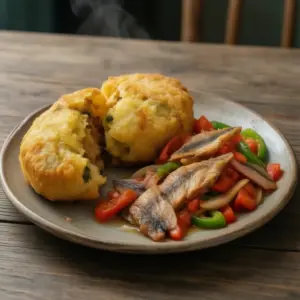 Nationalgericht Trinidad und Tobago: Bake and Smoked Herring (Rezept)