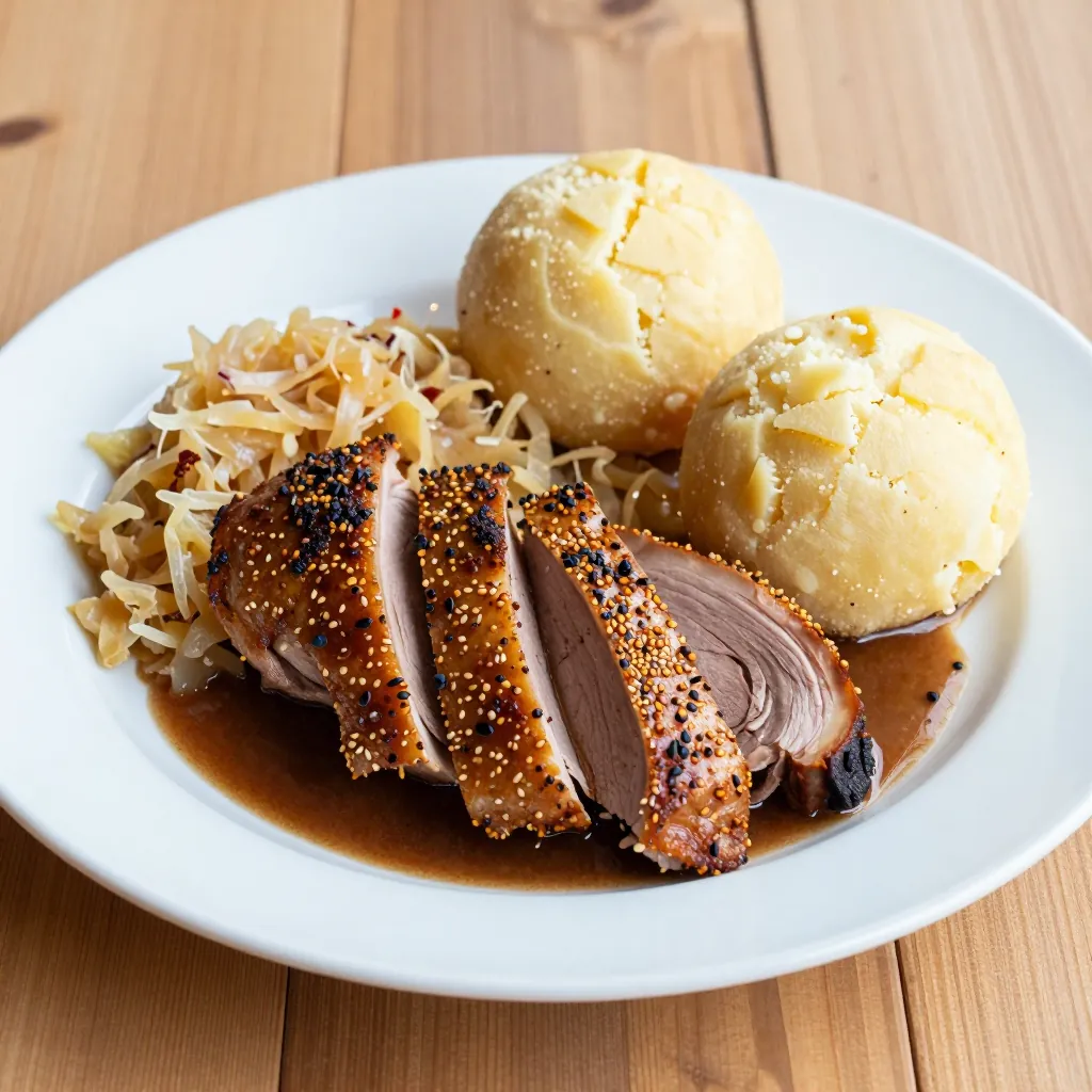 Nationalgericht Tschechien: Pečená Kachna se Zelím (Rezept)