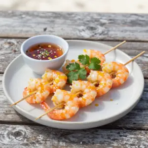 Nationalgericht Turks und Caicos: Zesty Shrimp Skewers (Rezept)